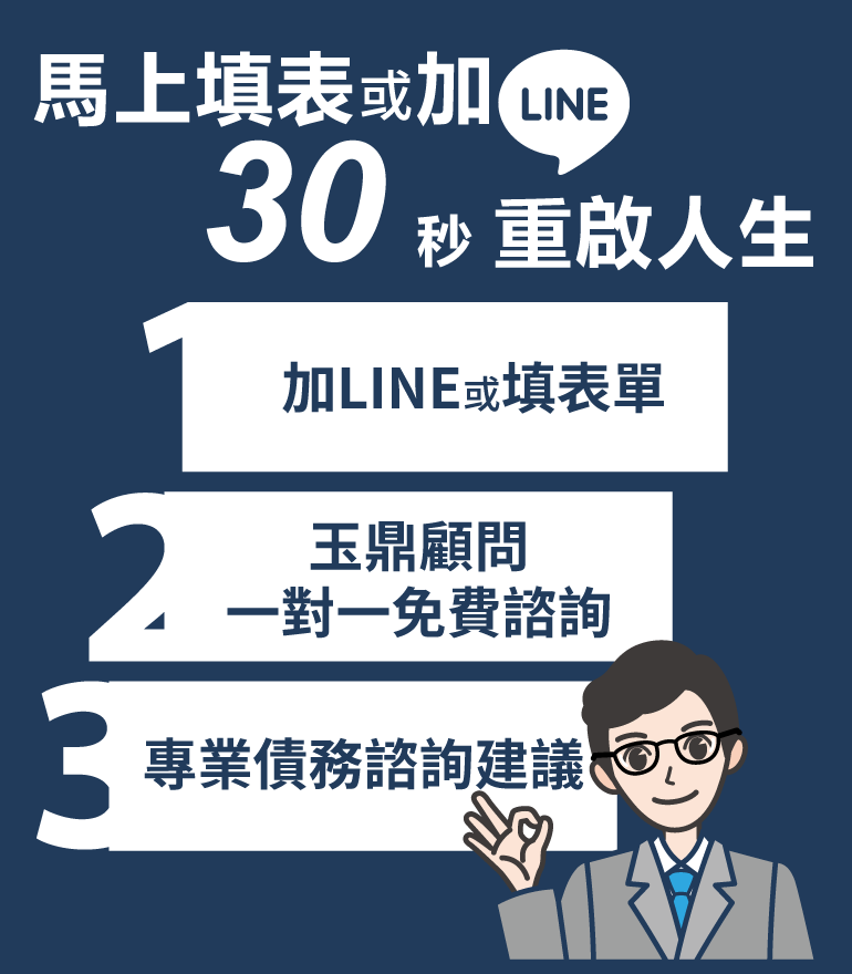 馬上填表或加line，30秒重啟一生